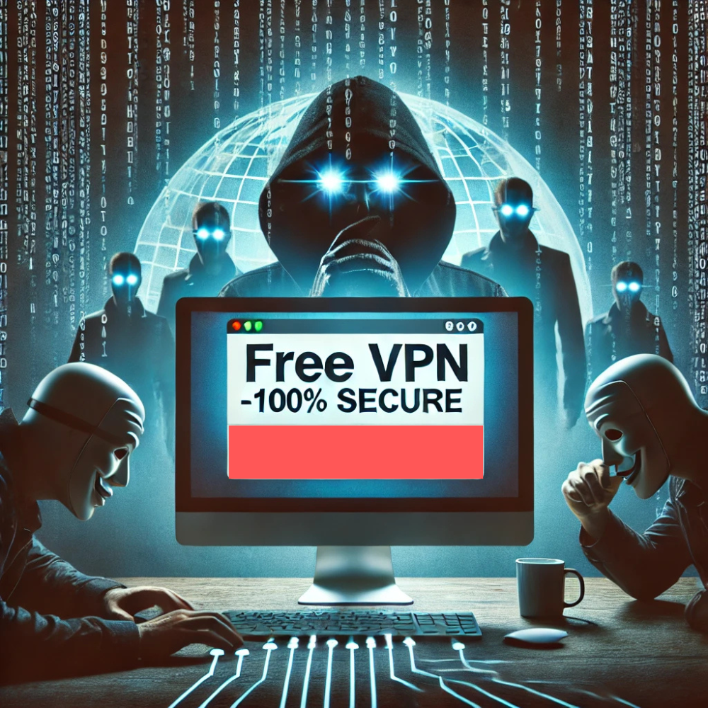 Représenter visuellement la collecte des données par les VPN gratuits.